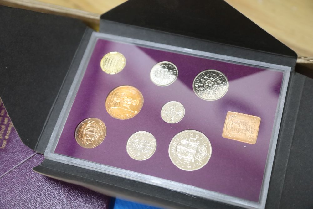 A quantity of mixed proof coinage